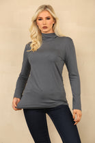 BASIC HIGH NECK LONG SLEEVE TOP (8785555292408)