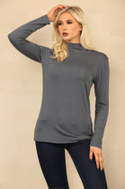 BASIC HIGH NECK LONG SLEEVE TOP (8785555292408)
