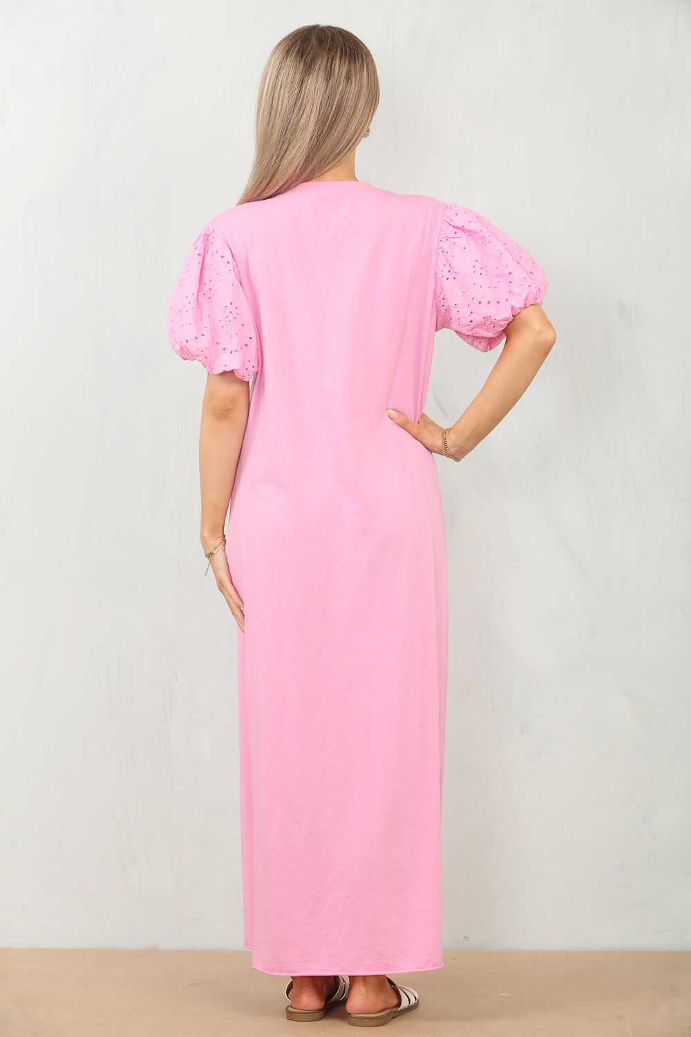 ANGLAISED PUFF SLEEVE MAXI (15143053197696)