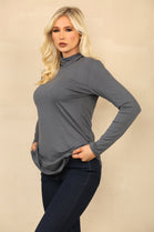 BASIC HIGH NECK LONG SLEEVE TOP (8785555292408)