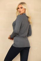 BASIC HIGH NECK LONG SLEEVE TOP (8785555292408)