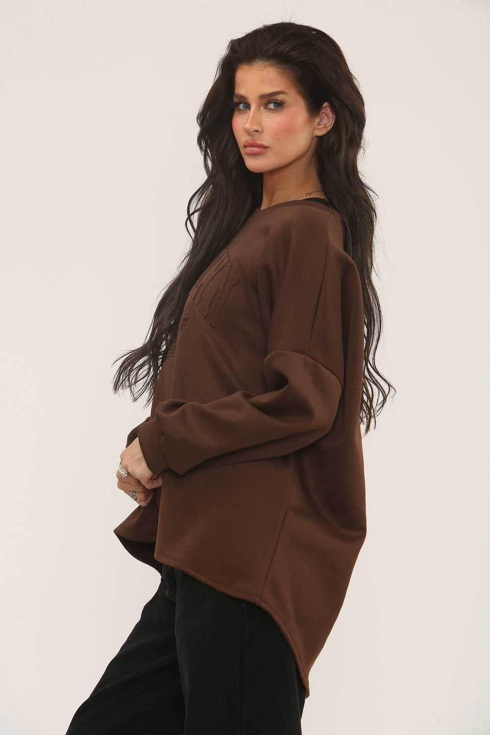 BROOKLYN SLOGAN 3D SWEAT TOP (15313576788352)