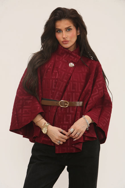 LOGO BELTED CAPE (15313706516864)