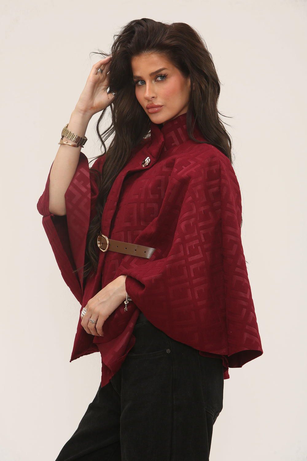 LOGO BELTED CAPE (15313706516864)