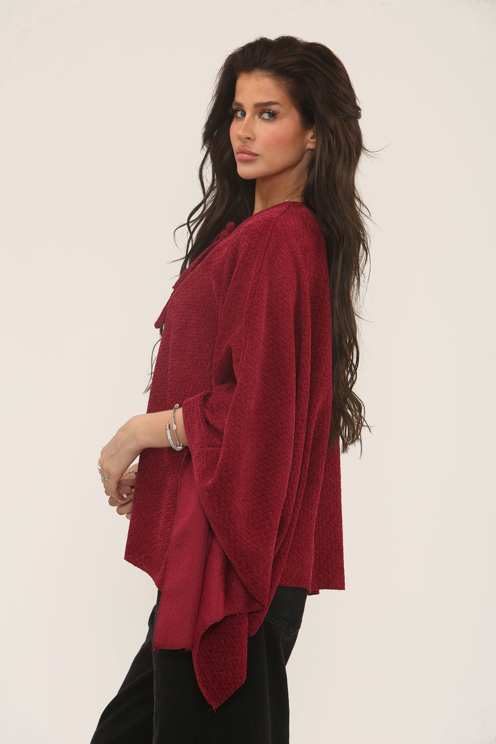 BOW TEXTURED SOFT FEEL TOP (15318567715200)