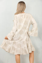 FLORAL EMDROIDERED SMOCK DRESS (15148450087296)