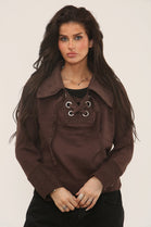 LACE UP NECK JUMPER (15318685221248)