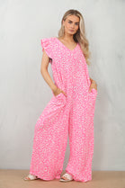 LEOPARD CHEESE CLOTH JUMPSUIT (15148478660992)
