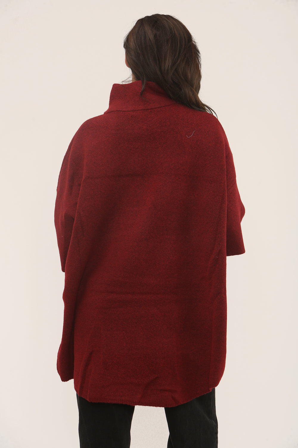 HALF ZIP OVERSIZED JUMPER (15313756062080)