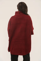 HALF ZIP OVERSIZED JUMPER (15313756062080)