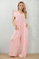 LEOPARD CHEESE CLOTH JUMPSUIT (15148483215744) (15158626746752)