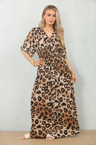 LEOPARD GATHERED MAXI (MIXED COLOUR PACK) (15148469420416)
