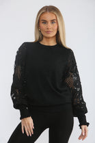 LACE SLEEVE JUMPER