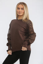 LACE SLEEVE JUMPER