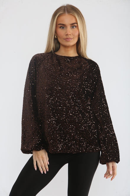 BOW BACK EMBELLISHED BLOUSE