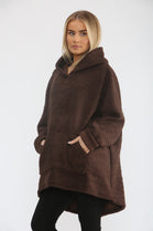 TEDDY SLOGAN PATCH HOODIE