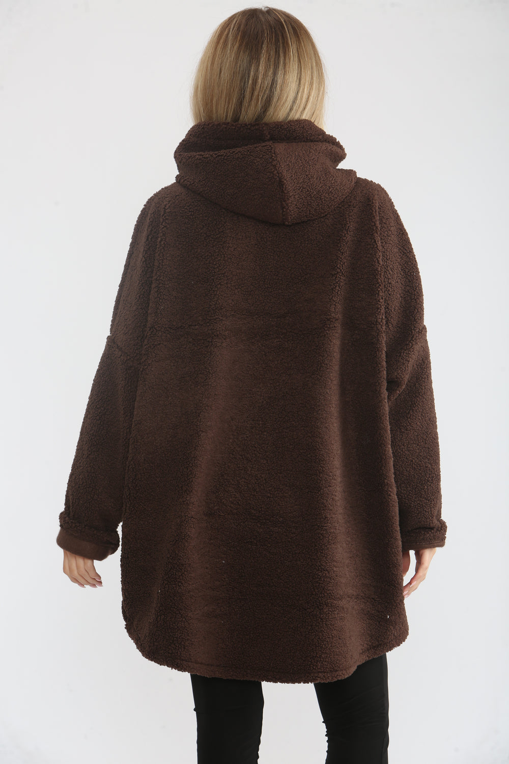 TEDDY SLOGAN PATCH HOODIE