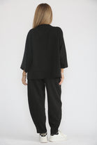 RHEINSTONE CARROT SEAM LOUGE SET