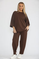 RHEINSTONE CARROT SEAM LOUGE SET