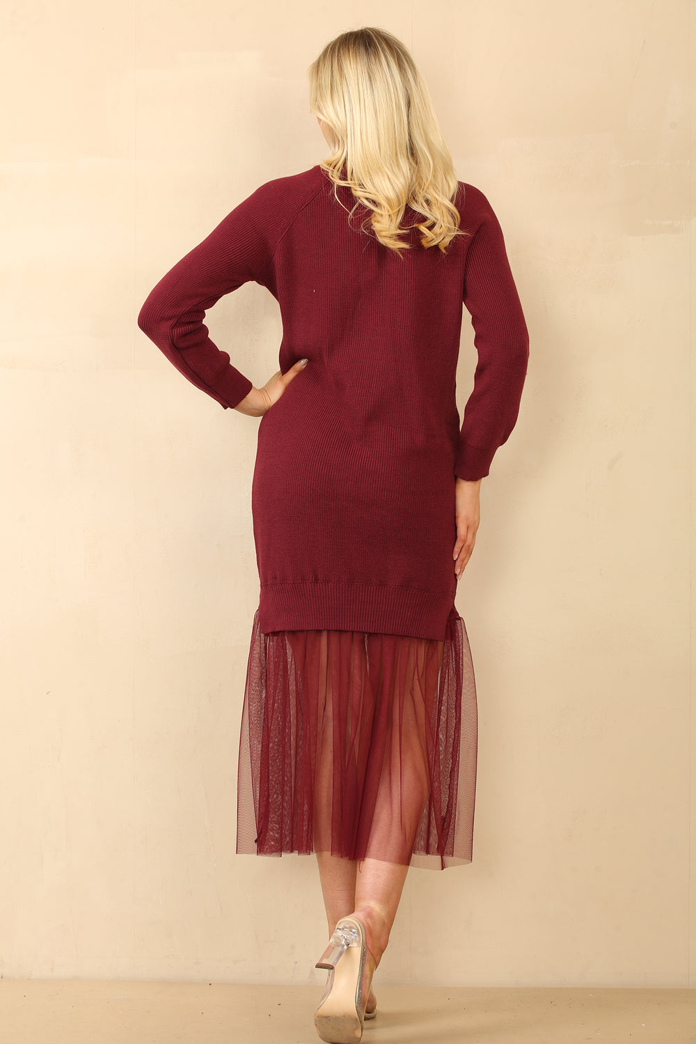 AMY FLOWER PATCH TULLE JUMPER DRESS (14858324443520)