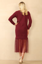 AMY FLOWER PATCH TULLE JUMPER DRESS (14858324443520)