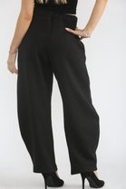 BELTED BARREL TROUSER