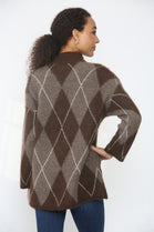 HIGHNECK ARGYLE JUMPER