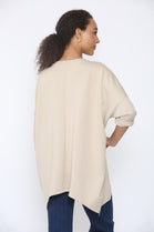 OVERSIZED HEART PATCH SWEAT SHIRT