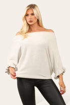 FRILL SLEEVE JUMPER (8678175211768) (8692398948600)