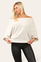 FRILL SLEEVE JUMPER (8678175211768) (8692398948600)