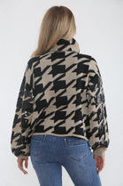 PATTERN ROLLNECK SEQUIN JUMPER