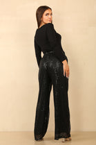 BELEN FLARE SEQUIN TROUSER (14859971592576)