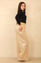 BELEN FLARE SEQUIN TROUSER (14859965694336)