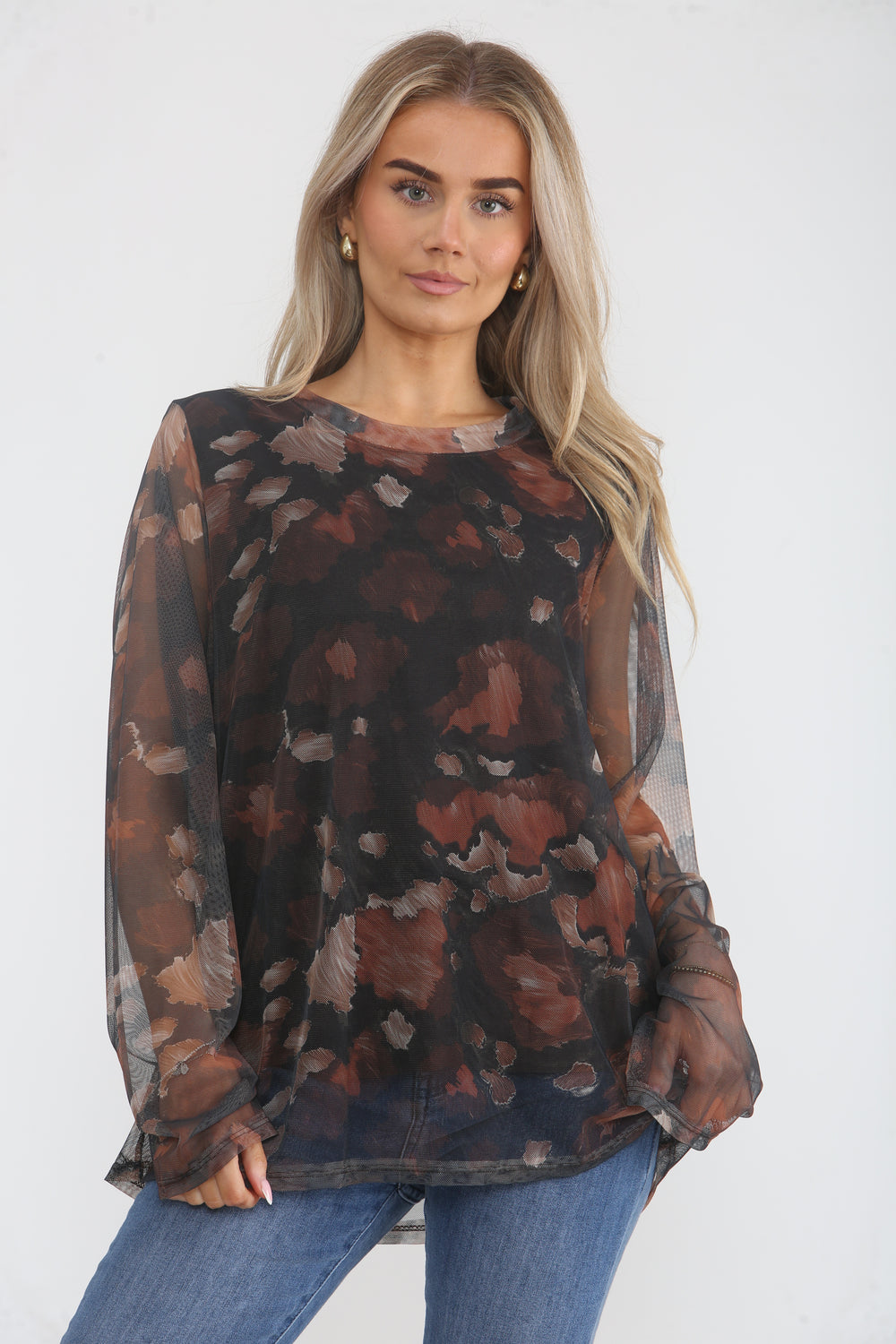 WATER COLOUR  OVERSIZED TOP