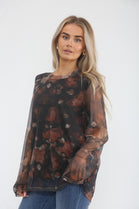 WATER COLOUR  OVERSIZED TOP