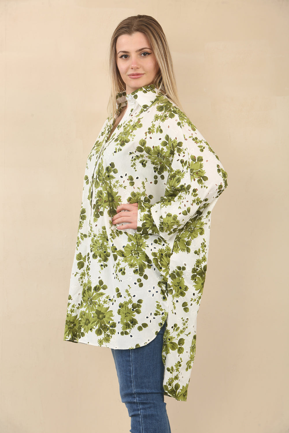 ANGLAISE PRINTED OVERSIZED SHIRT (15081610838400)