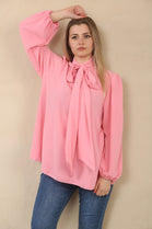 BOW BASIC BLOUSE (15079013155200)