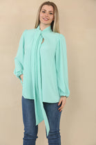 BOW BASIC BLOUSE (15079014269312)
