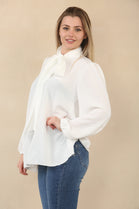 BOW BASIC BLOUSE (15079012139392)