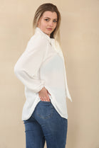 BOW BASIC BLOUSE (15079012139392)
