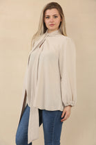 BOW BASIC BLOUSE (15079015252352)