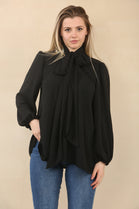 BOW BASIC BLOUSE (15079015842176)