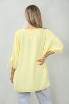 RUCHED SLEEVE BLOUSE (15104309297536)