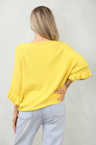 FRILL SLEEVE JUMPER (15084885574016) (15101006020992)