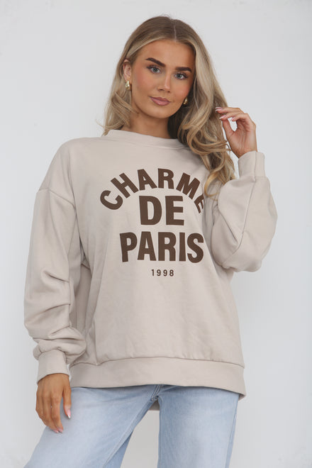 SLOGAN SWEAT SHIRT