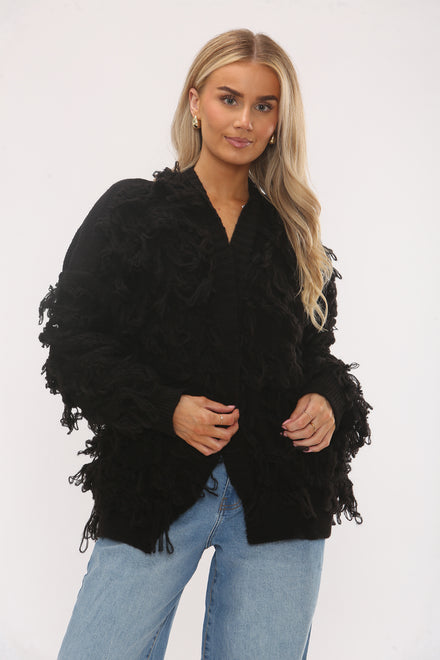 FRINGE DETAIL CARDIGAN (15324452618624)