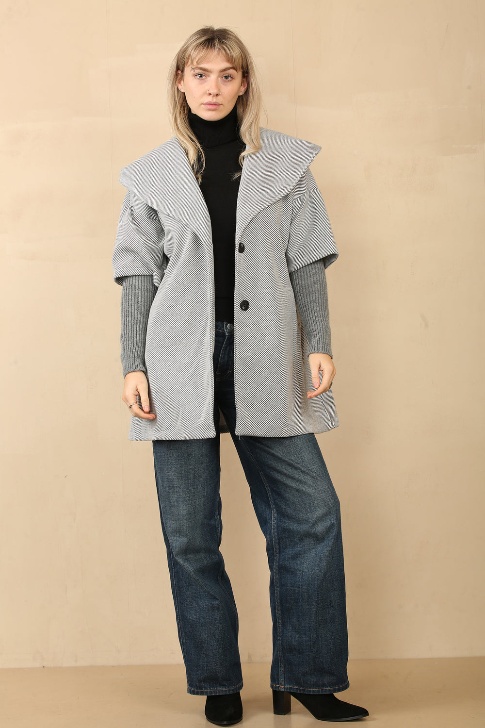 ALICE HOODED BUTTON DETAIL JACKET (14779365917056)