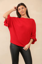 FRILL SLEEVE JUMPER (8700260548856) (14672735732096) (14990746124672) (15248018669952)