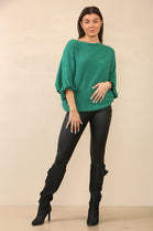 FRILL SLEEVE JUMPER (8700256321784)