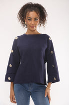 DETAIL BUTTON SLEEVE SWEAT (15329450754432)